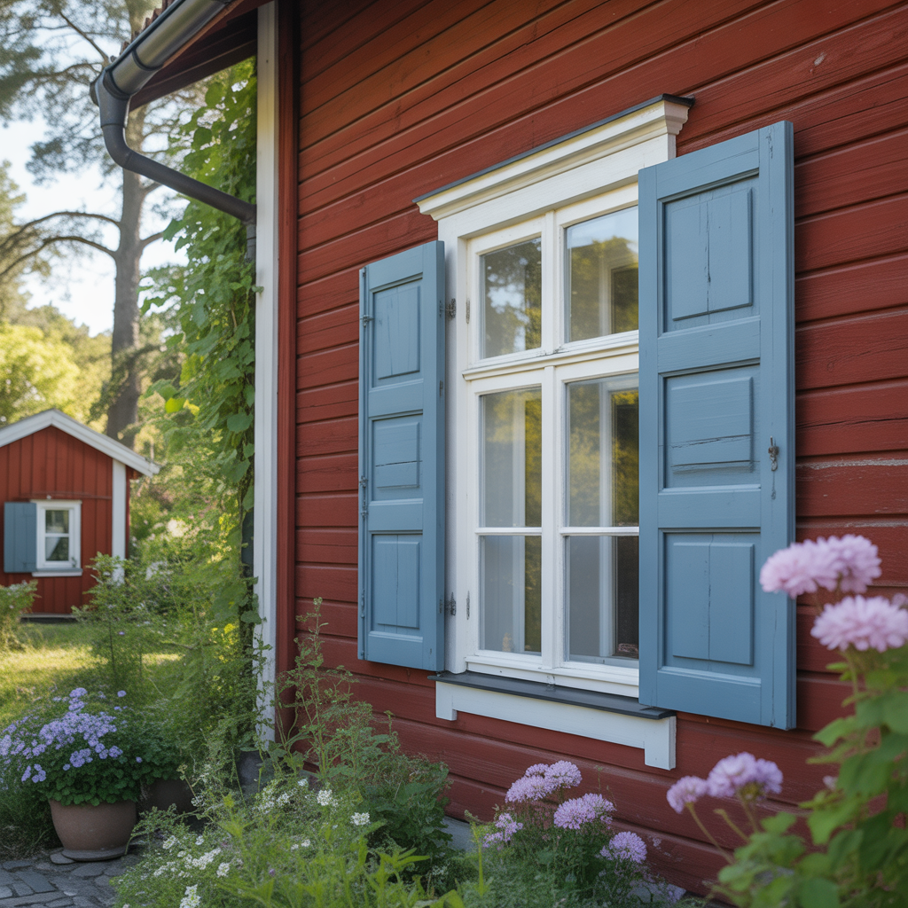 11.Sa malar du fonsterluckor for att ge huset en charmig touch