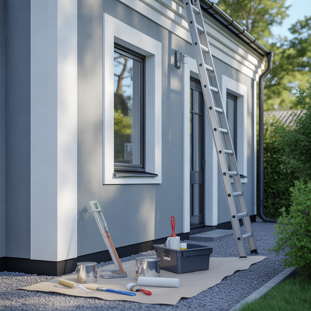 2.Hur malar du en putsad fasad